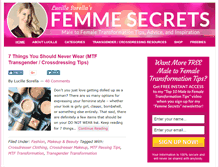 Tablet Screenshot of feminizationsecrets.com